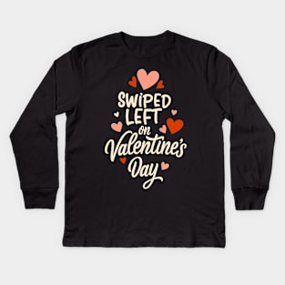Single Valentine Kids Long Sleeve T-Shirt